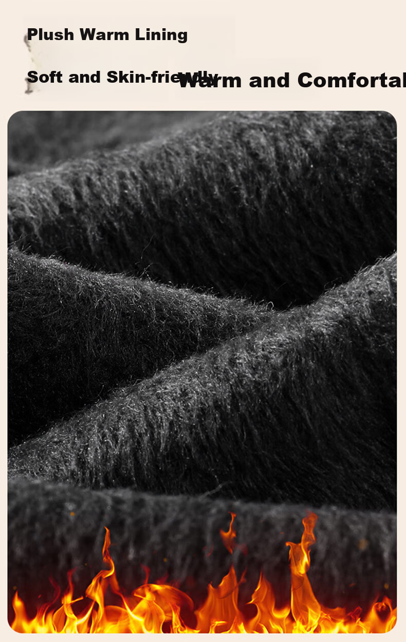 Avandi High Waist Slimming Thickened Fleece-Lined Warm Comfortable Women's Black Foot-Stomping Leggings for Autumn and Winter 4