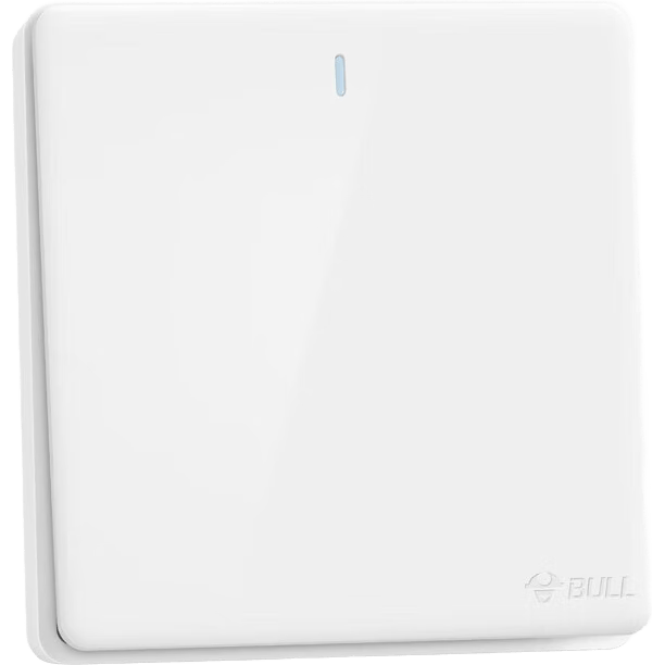 BULL Wall Switch G28 Series Single Pole Double Control with Fluorescent Light 86 Type Panel G28K112 Pearl White