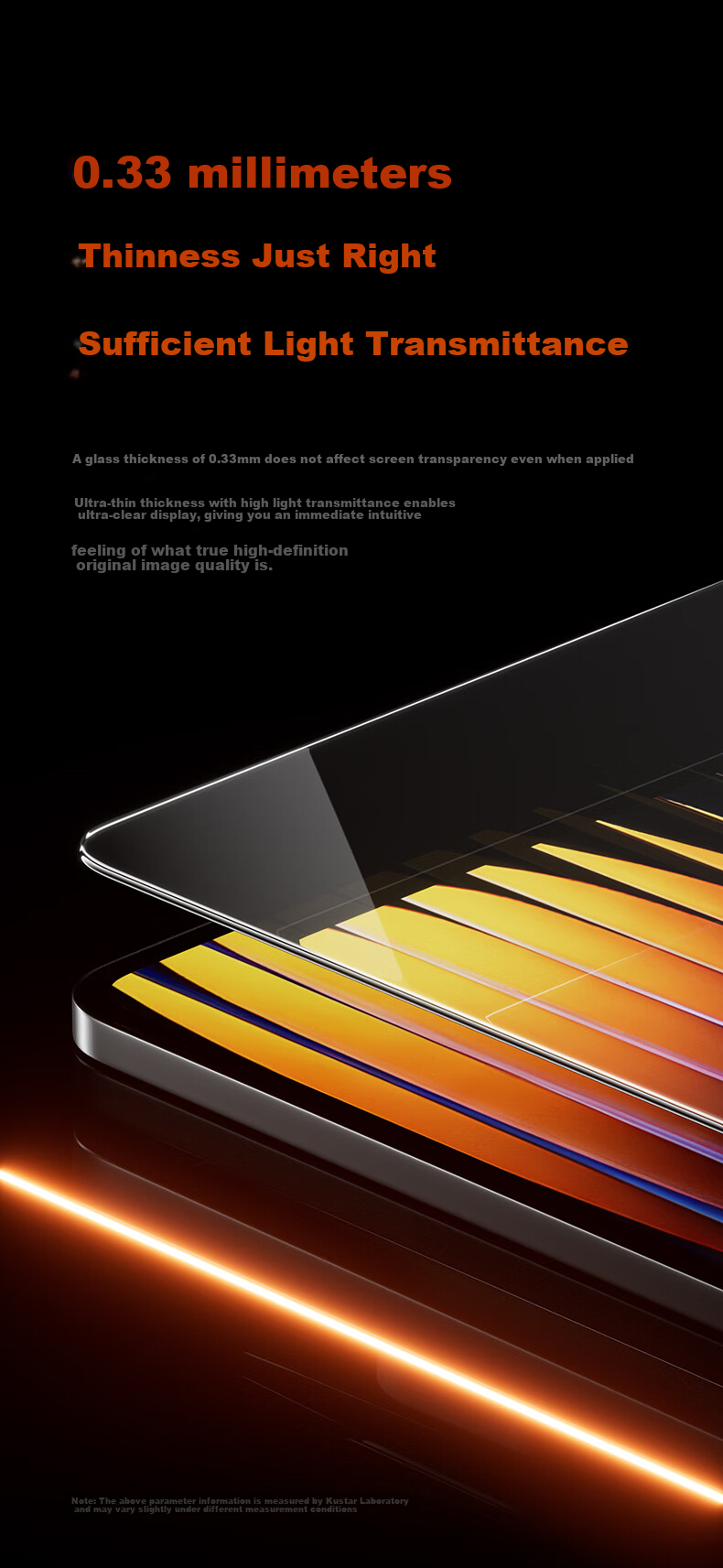 COOLSTART Tempered Glass Screen Protector for Xiaomi Redmi Pad REDMI K Pad 2, 8.8-Inch Tablet Protective Film, Gaming Electroplated Anti-Fingerprint HD High Transparency Shatterproof Quick Installation Film 3