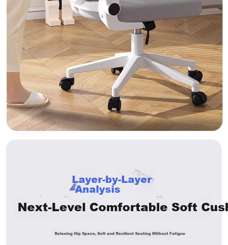 Chibilun Ergonomic Computer Chair Comfortable Office Chair for Long Sitting Dormitory Student Seat with Backrest 13