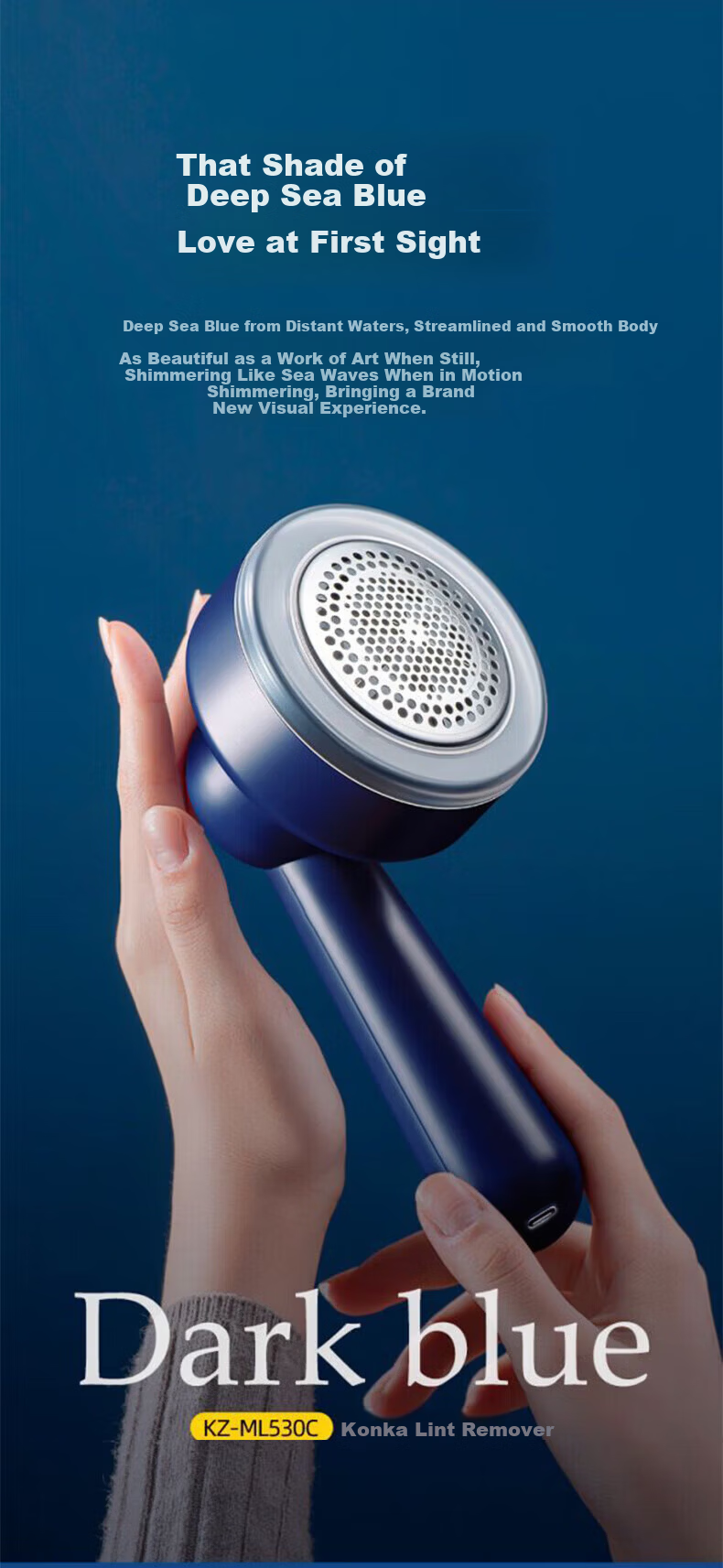 KONKA Fabric Shaver Lint Remover Clothes Pilling Remover Electric Lint Remover Home Use Gift for Mom Mother's Day Practical Tool 14
