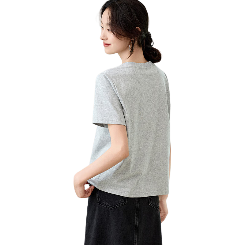 Sentubila Round Neck Hollow Embroidered Short Sleeve T-Shirt Women Summer Elegant Slim Fit Casual Designer Inner Top