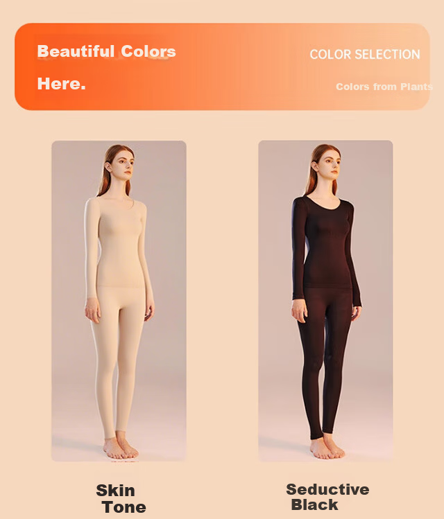 XUEXIMAN Women's Thermal Underwear 2025 New Autumn Winter Slimming Body Shaping Warm Set Slim Fit Top and Bottom 20