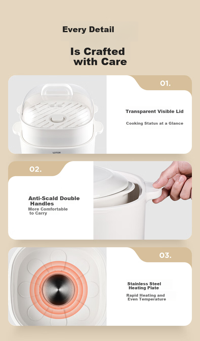 LOTOR Multifunctional Electric Stew Pot, Home Double Boiler, Small Capacity Soup Pot, Bird's Nest Stewing Cup, Soup Cooking Pot, Baby Porridge Cooking Tool 12