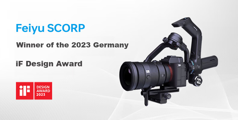 FeiyuTech Scorp Scorpion Professional 3-Axis Stabilizer for Mirrorless and DSLR Cameras Handheld Gimbal Vlog Camera Stabilizer with Integrated Grip for Live Streaming 1
