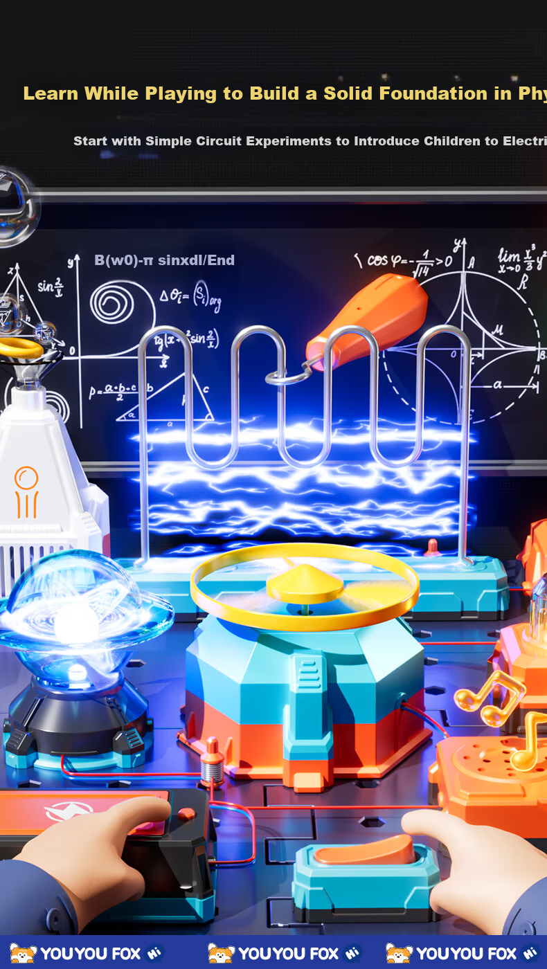 XST Science Education Circuit Building Blocks Elementary School Science Experiment Kit Ages 7-14 Electronic Circuit Early Education Construction Birthday Gift 3