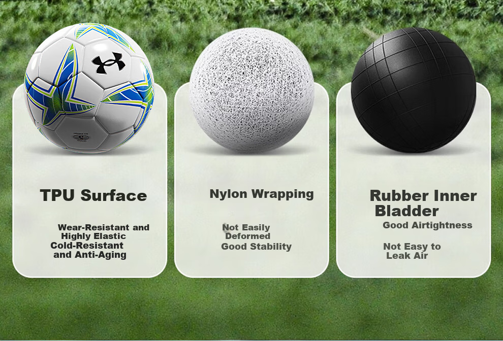 Under Armour Size 5 Adult Soccer Ball for Middle School Youth Standard Professional Match Training Exam Student Gift 5