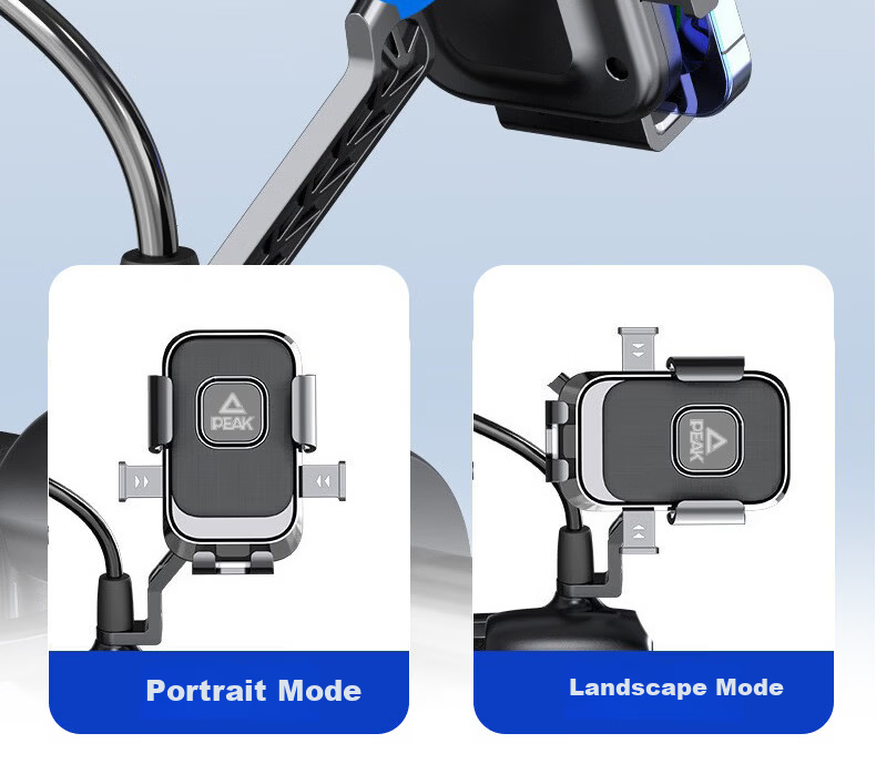 Peak Electric Vehicle Phone Holder Bicycle Motorcycle Express Quick Lock Mount Road Cycling Gear Rearview Mirror Style 7