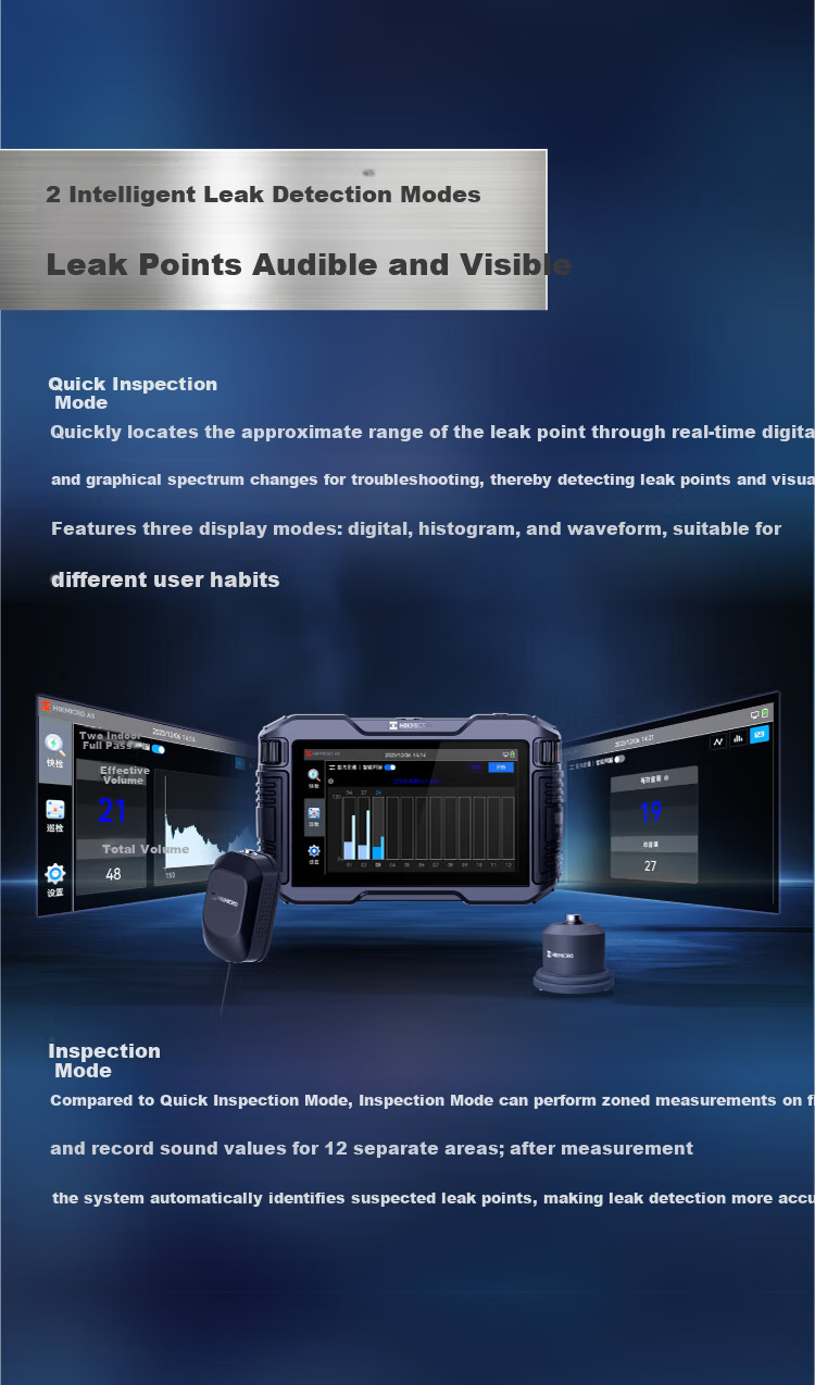 HIKMICRO Leak Detection AI High-Precision Water Leak Locator for Pipes and Underfloor Heating A5 7