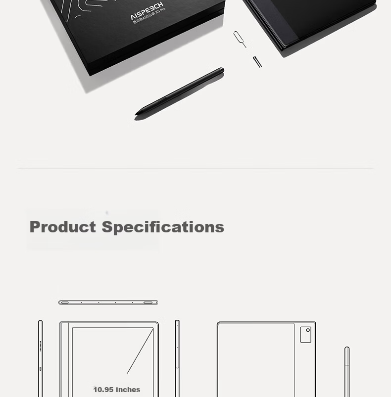 AISPEECH 4G AI Notebook Pro 8.4-Inch E-Ink Screen Smart E-Reader Accessory: Original Electromagnetic Stylus 33