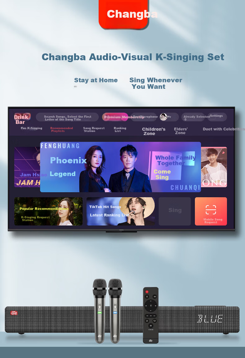 Changba L11 Home KTV Sound System Karaoke Microphone Speaker All-in-One Song Machine Home KTV 1
