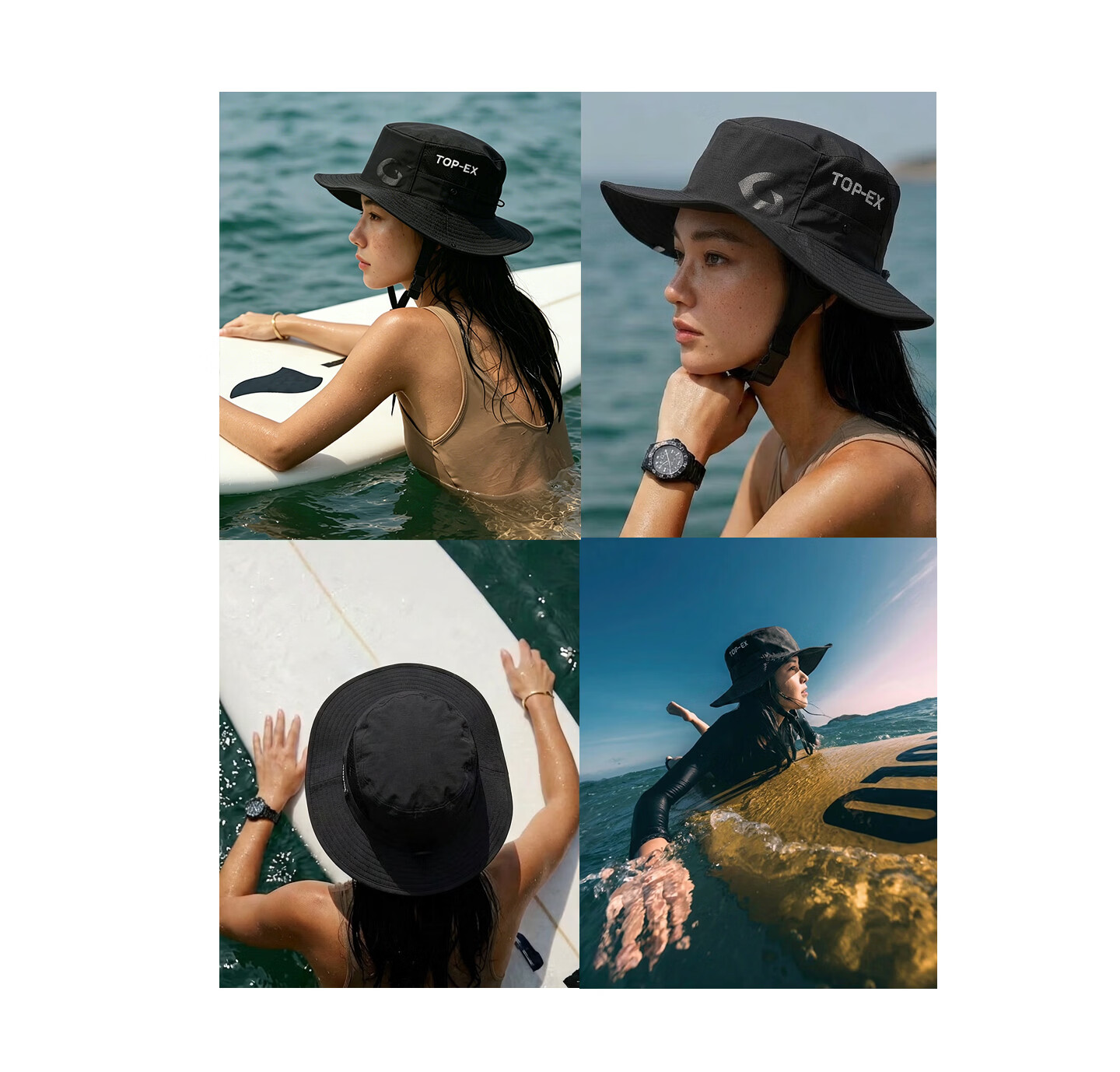 FANCET Outdoor Water-Repellent Surfing Hat Unisex Summer UV Protection Sunshade Mountaineering Camping Fisherman Hat 18