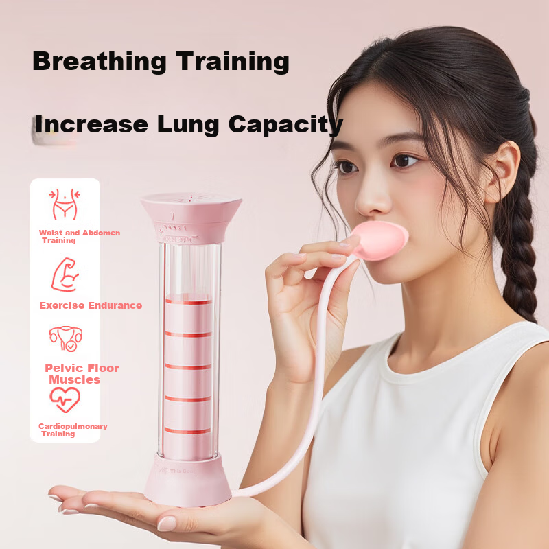 Duweike Breathing Dumbbell Weight Diaphragm Trainer Lung Capacity Vest Core Weighted Cardiopulmonary Exercise Powder