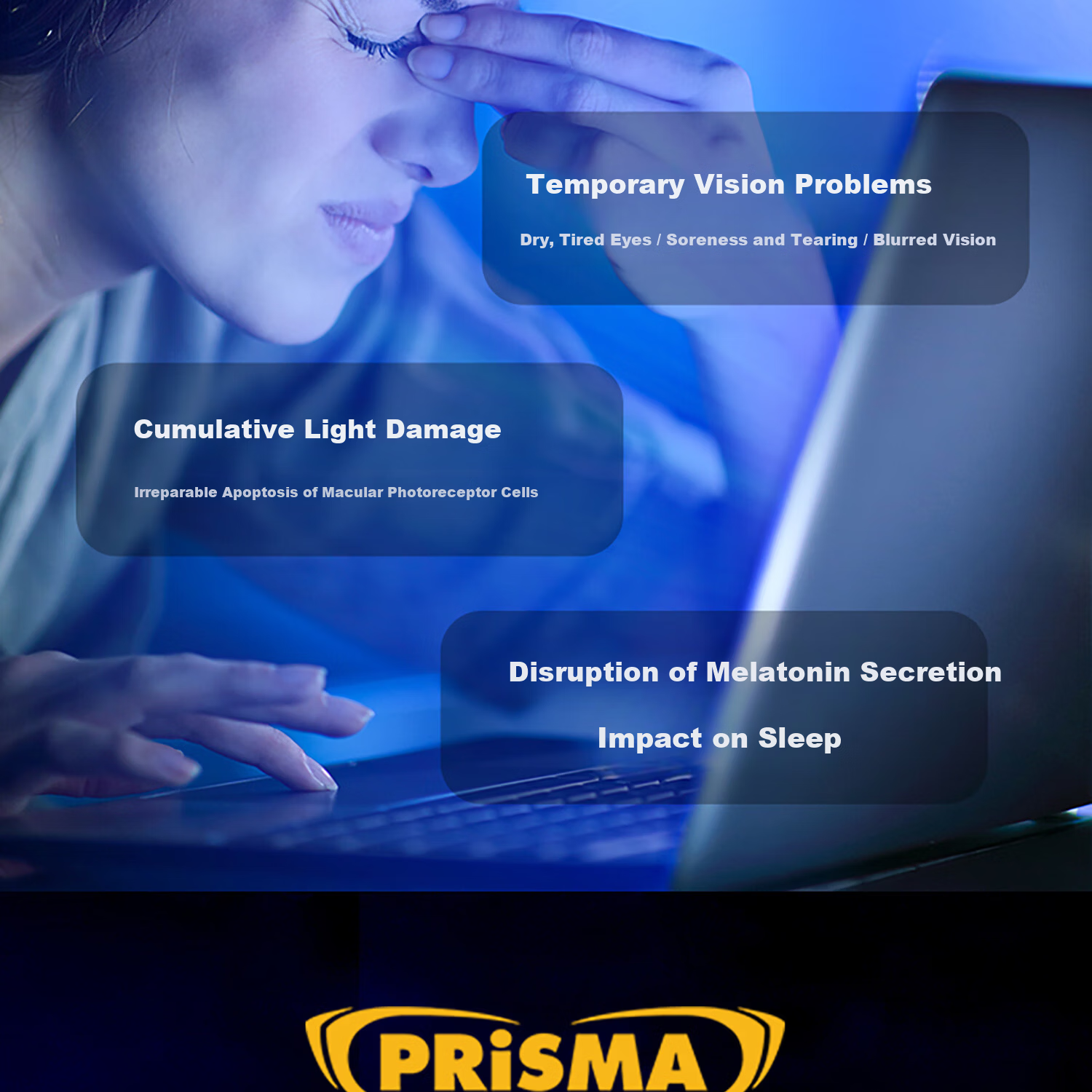 Prisma German Brand Blue Light Blocking Glasses for Women, Anti-Radiation Protective Eyewear for Mobile Phones and Computers, Lightweight Business Office FF709 2