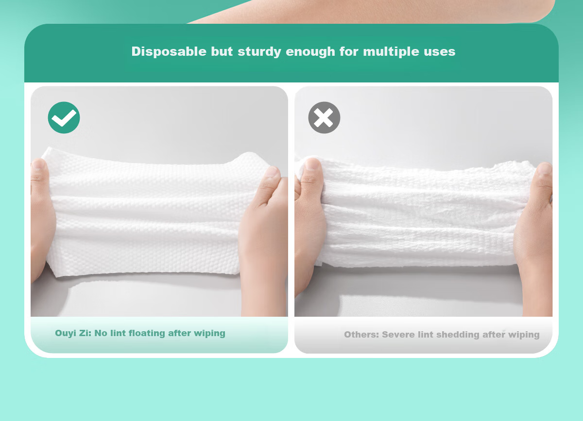 Oeiez Hanging Facial Cleansing Towel Roll, Thickened Large-Size Face Wipes, Wet And Dry Dual-Use Tissue Paper for Beauty Salons 20