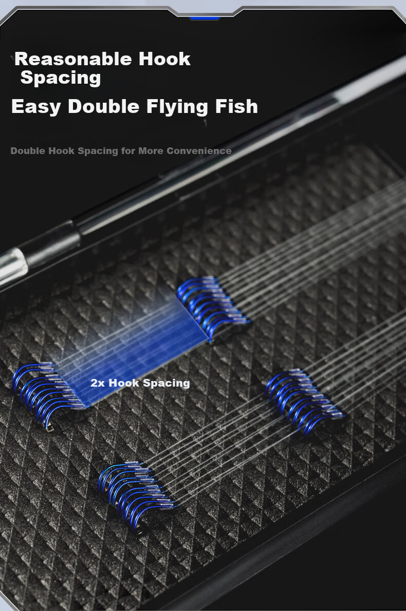 GW No.2 Ise Ni 20-Count Pre-Tied Double Hook Fishing Rig Set Hooks Fishing Tackle Accessories 3