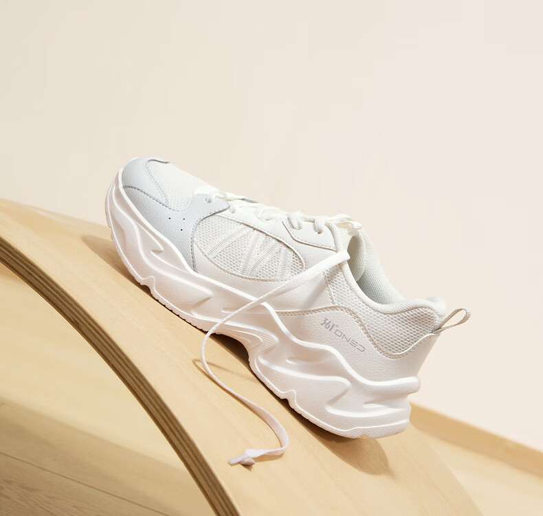 361° Women's Casual Shoes Autumn Thick Sole Comfortable Lightweight Sports Dad Shoes Versatile Women's Shoes 682636702-2 25