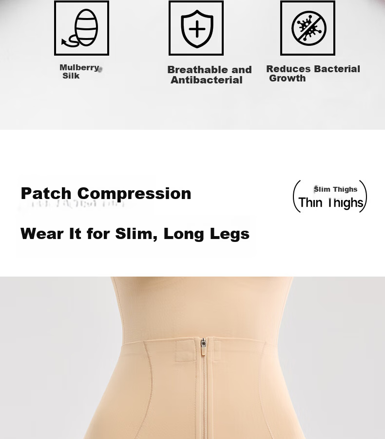 GRACEWELL Women's Shapewear Bodysuit Tummy Control Waist Cincher Butt Lifter Bra-Free Body Shaping Underwear Nude L 20
