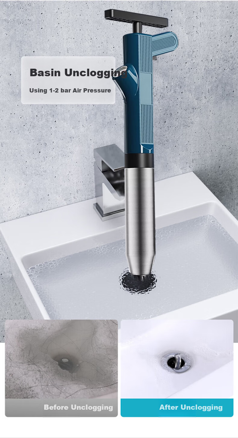KUMBAZZ Toilet Plunger, High-Pressure Drain Cleaner, Toilet Blockage Remover, Toilet Plunger 11
