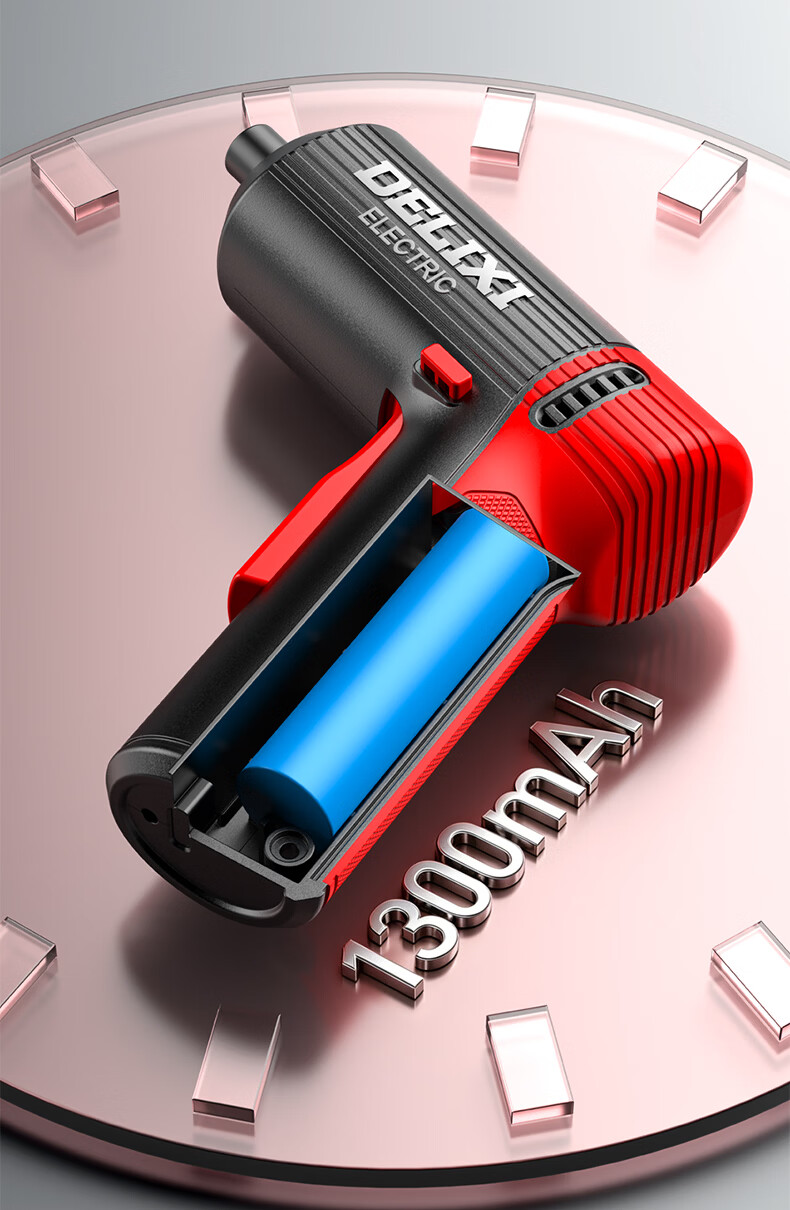 Delixi Electric Cordless Screwdriver Set 4V Multifunctional Lithium Electric Drill for Home Use 8