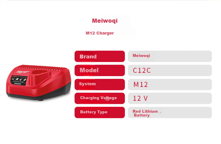 Miwok Miwoqi 12V Power Tool Lithium Battery M12 Original M12B2 BULK (12V 2.0Ah) 11