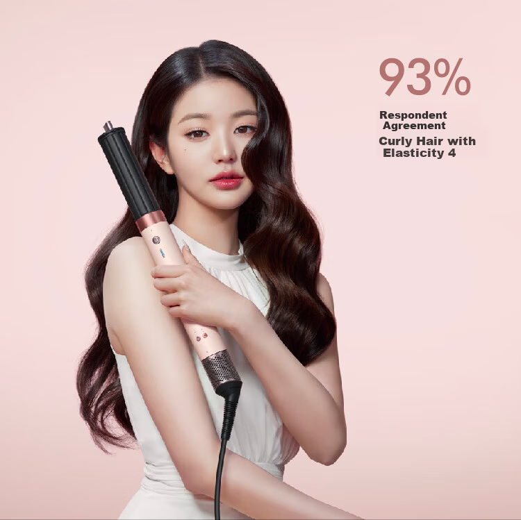DYSON HS09 Multi-Functional Styling Hair Dryer Curling Iron 3-in-1 Blow Dry, Straighten, Curl Gift Recommendation HS09 Dawn Pink 5