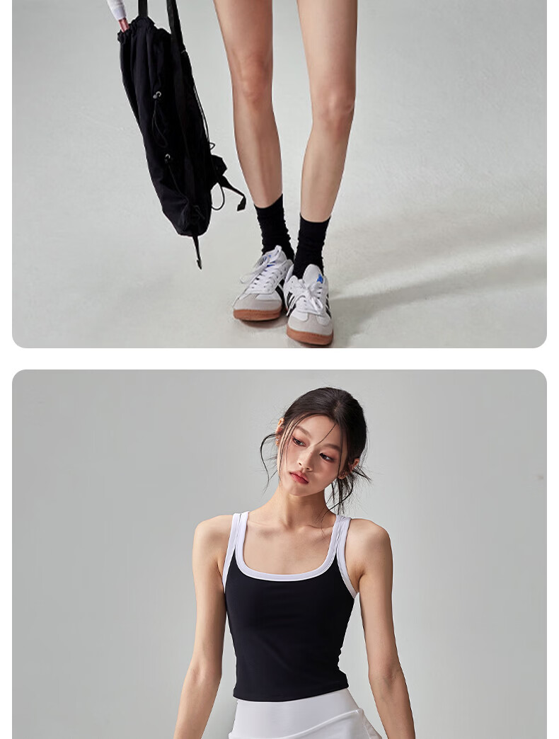 Xueqiman Women's Summer High-Waist Tennis Skirt, Two-in-One Anti-Exposure Yoga Pilates Fitness Skirt 11