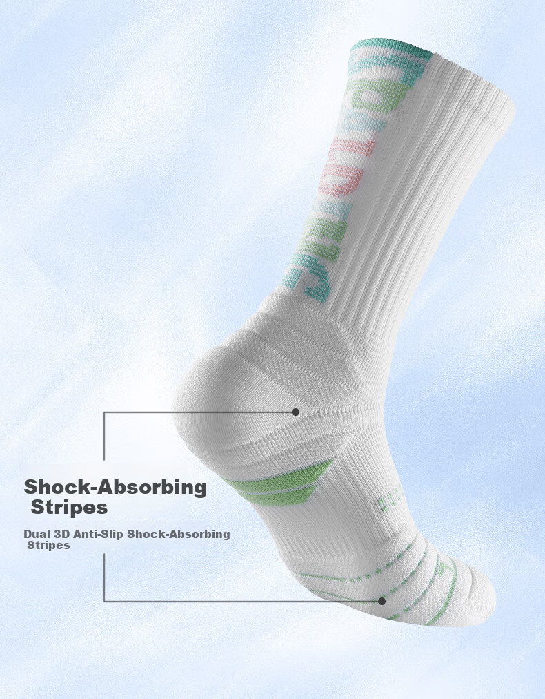 SPALDING Beam Pro 2.0 Men's Basketball Socks Thickened Towel Bottom Non-Slip Long Tube Elite Youth Sports Socks Black Gray 4