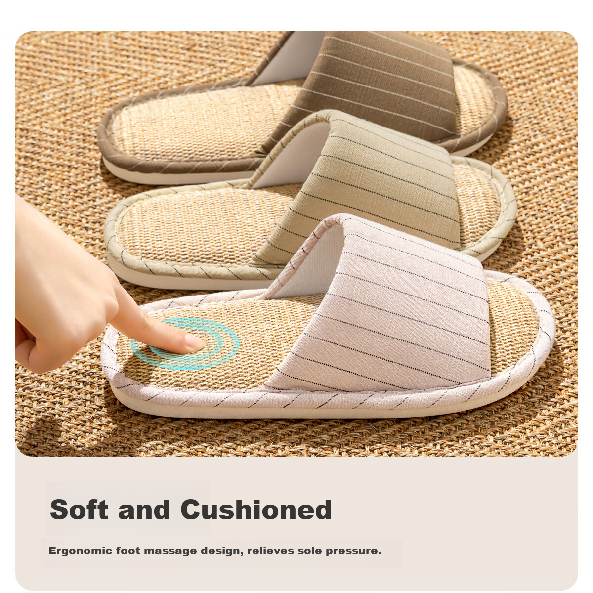 TZLDN Japanese-Style Linen Slippers, 2026 New Couple's Fabric Slippers, Home Non-Slip Men's Cotton Sandals for Indoor Use 9