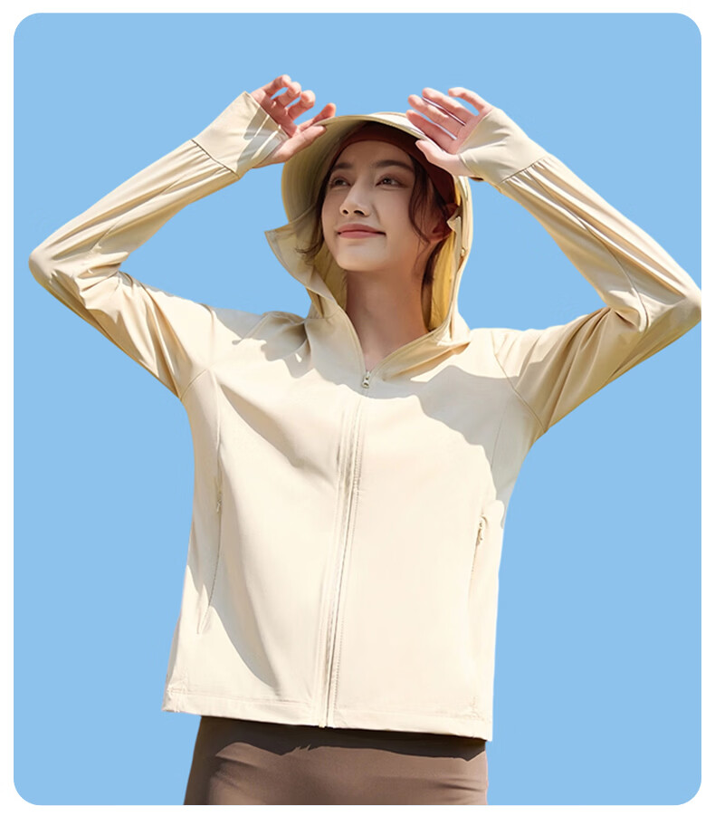 Warrior Women's Summer Sunscreen Jacket Ice Silk Cooling UV Protection Lightweight Breathable Comfortable Outdoor Skin Jacket 19