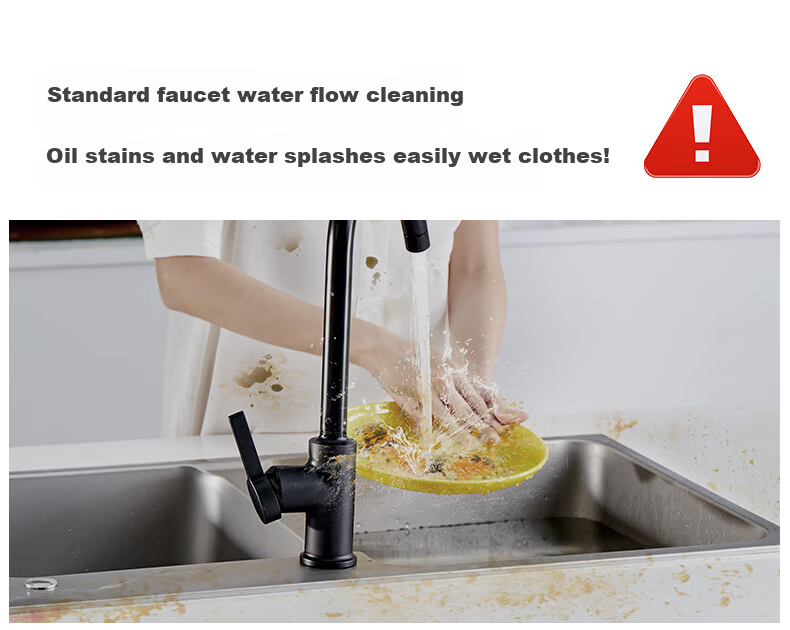 JOMOO Kitchen Faucet Sink Spray Gray Dishwashing Basin Kitchen and Bathroom Sink Hot and Cold Water Faucet 33080-506/HBS1-Z 8