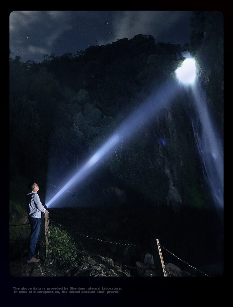 SupFire L26-36W Flashlight, High Brightness, Rechargeable, Compact, Long-Range, Ultra-Long Battery Life, Super Bright, for Home And Outdoor Use, Emergency Light 8
