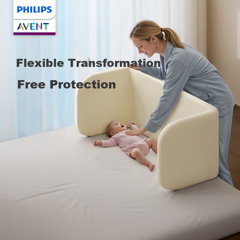 Philips Avent Baby Crib Safety Rail Bed Guard No Installation Anti-Fall Side Bed Rail 1.8M