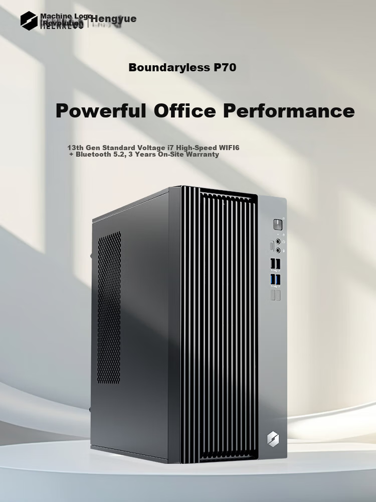 MECHREVO Hengyue Boundary P70 Entertainment Office Desktop Computer (Standard Voltage 13th Gen Core i7-13700HX 16GB 1TB WiFi Bluetooth) Three-Year Onsite Warranty 1