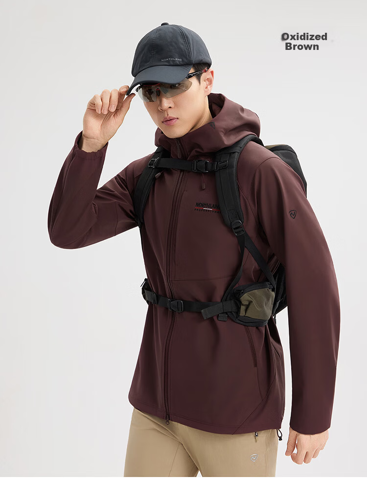 NORTHLAND 【Gangren 3】Men's Softshell Jacket 2026 New Outdoor Three-Proof Wear-Resistant Hiking Mountaineering Softshell Coat 15
