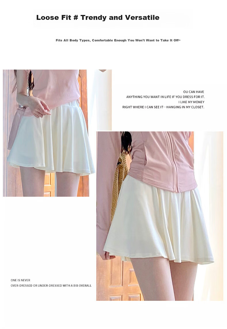 Langsha Ice Silk Pleated Skirt Women Summer 2025 New High Waist Slimming Ice Silk JK Skirt with Lining Anti-Exposure Short Skirt 4