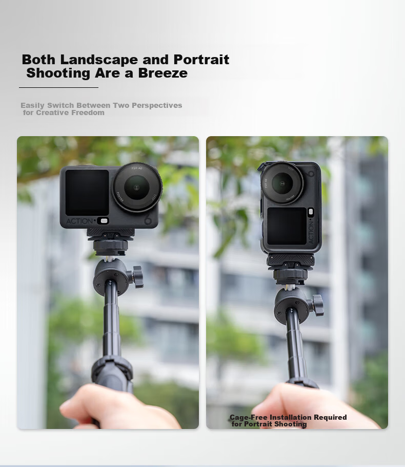 JJC Magnetic Quick Release Adapter for DJI Action 6 Osmo Nano Sports Camera Accessories 4