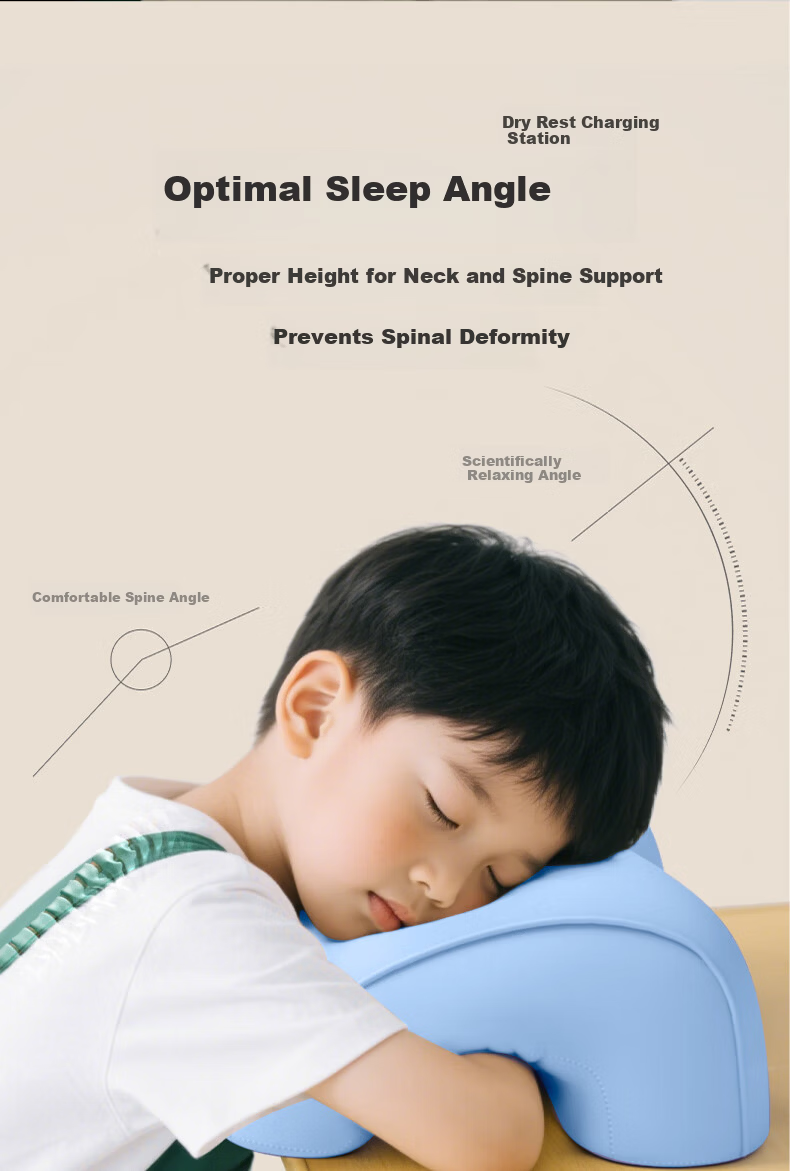 Mi Xiaoshu Nap Pillow for Primary and Secondary School Students Summer Children's Ice Silk Classroom Nap Pillow 8