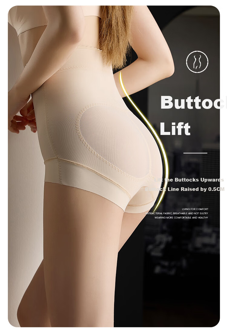 GRACEWELL High Waist Tummy Control Shaping Panties for Women, Strong Abdomen Compression, Postpartum Body Shaping Waist Cincher Hip Lift Underwear, Skin Color, Size L 11