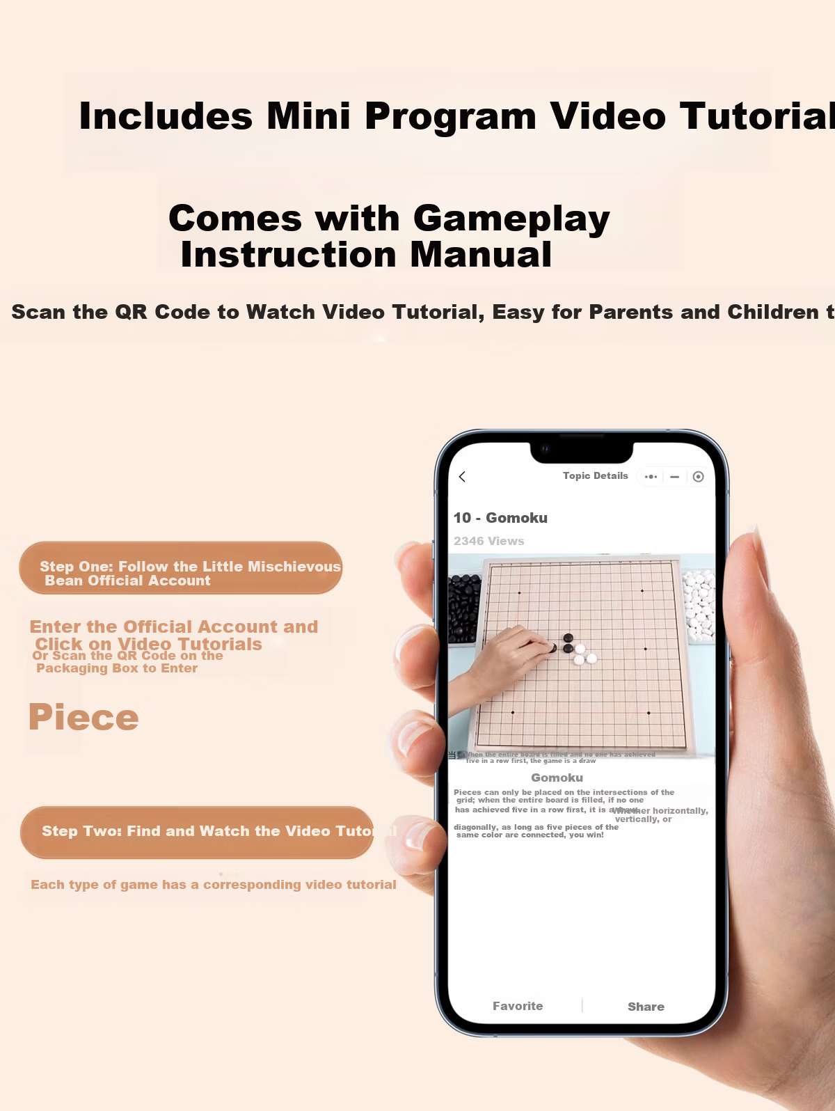 Xiaowandou Flying Chess, Children's Day Checkers, Gomoku, Elementary School Students' Multifunctional Board Game Set, Five-In Chess Set, Children's Day Toy 4