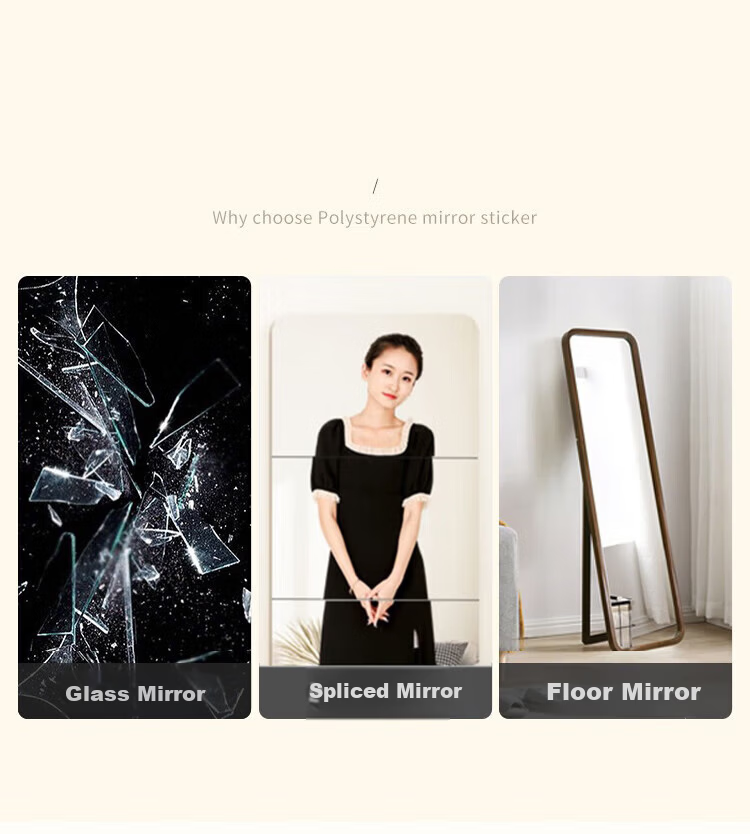 XINGKAI Acrylic Soft Mirror Full-Length Wall-Mounted Dressing Mirror Home Use HD Mirror JY61 30*120 3