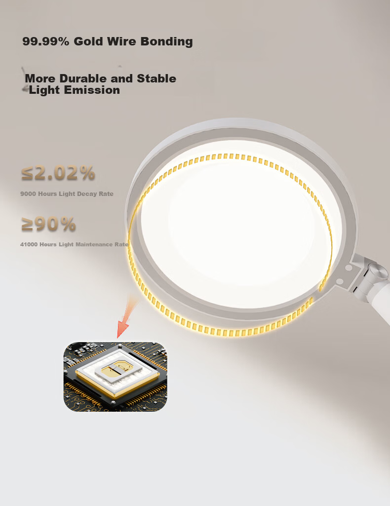 Haoshili AAAA-Grade Eye Protection Lamp, Full Spectrum, for Children And Students, Bedroom Reading And Writing Desk Lamp, H9 8
