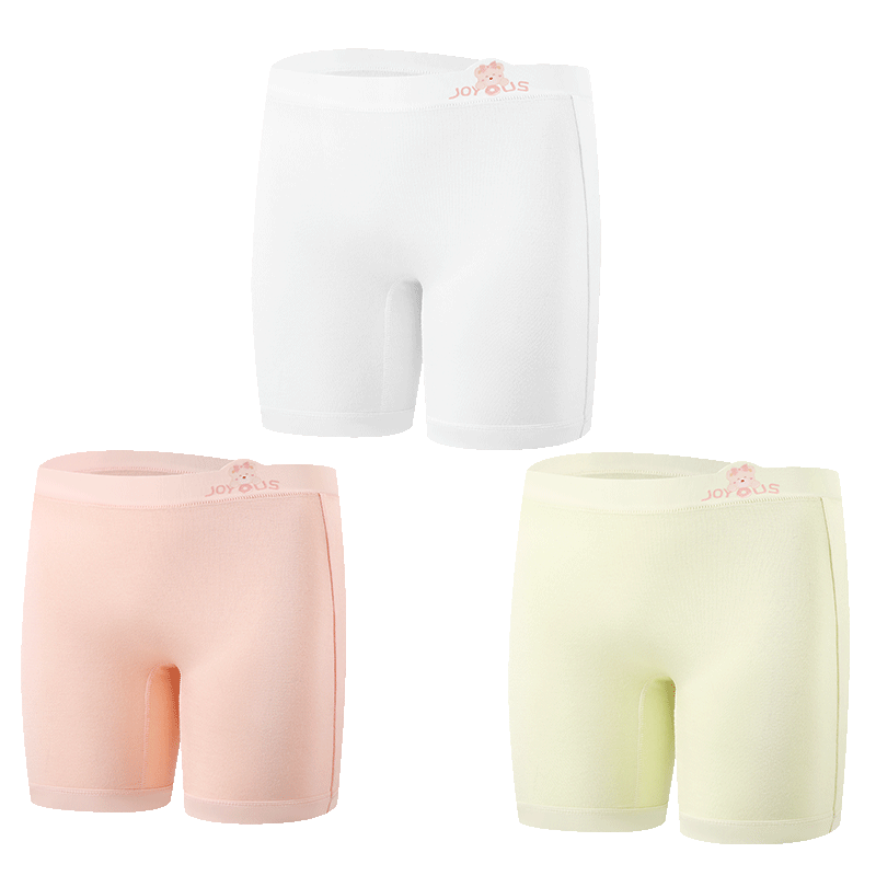Yuzhaolin Girls' Children's Underwear Safety Shorts 2-in-1 Anti-Exposure Summer Thin Little Girls' Mid-Large Kids' Knee-Length Shorts