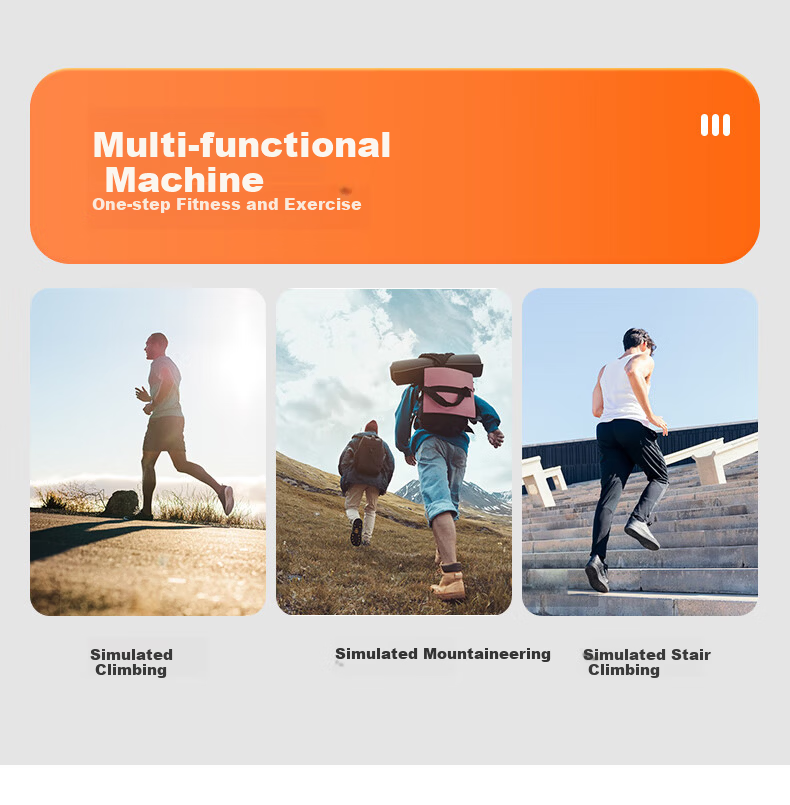 HOT KNEE Multifunctional Stair Climber Home Fitness Equipment Foldable Climbing Machine Treadmill Stepper 5