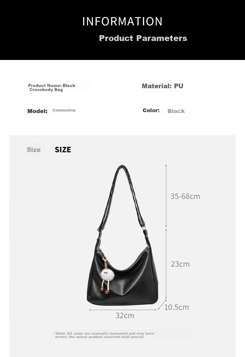 40,000 Kilometers Single Shoulder Bag Student Commuter Crossbody Tote Bag Simple Large Capacity Fashion Casual Bag for Women 3
