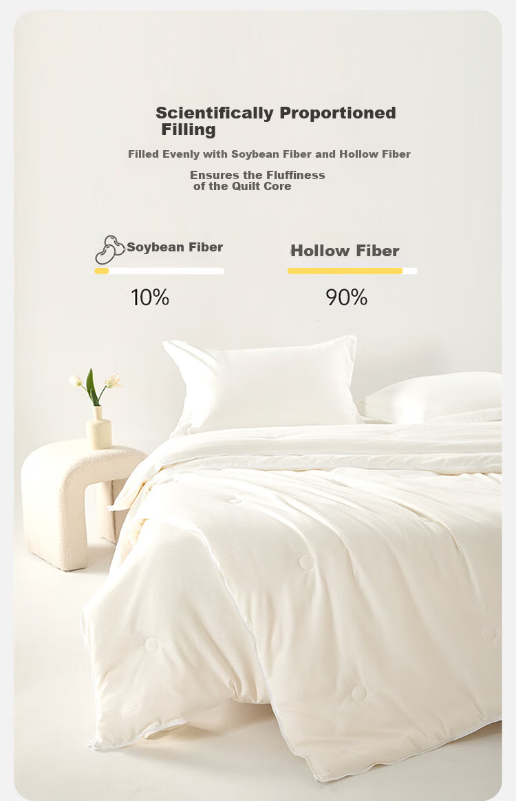 Dohia Home Textile Dual-Layer 2-in-1 Thickened Soybean Quilt Winter Comforter 10.7 lbs 230x229cm 8