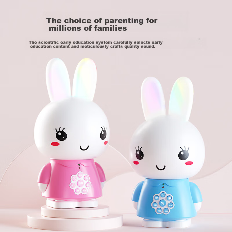 Huohuo Rabbit Early Education Machine 0-3 Years Story Player Infant Toddler Baby Learning Device Boys Girls Toy Children's Day Gift
