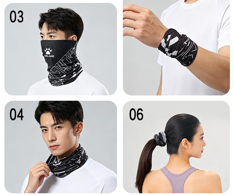 KELME Cooling Sweat Wipe Sports Wristband Unisex Sweat-Absorbing Quick-Dry Running Wrist Towel Fitness Wristband 5