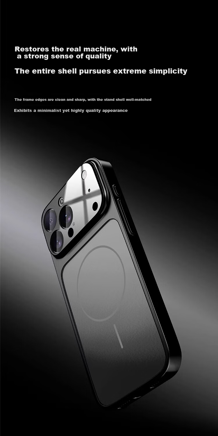 HOLDZU【Instant Change 17】Apple iPhone 17 Case Protective Cover Shockproof Lens Glass Full Wrap Magnetic Simple Fashion Unisex - Starry Orange 15