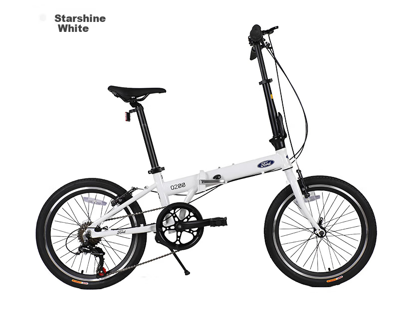 Ford Folding Bicycle Adult Student Unisex 20-inch 7-Speed Aluminum Alloy Commuter Bike Q200 Brown 7